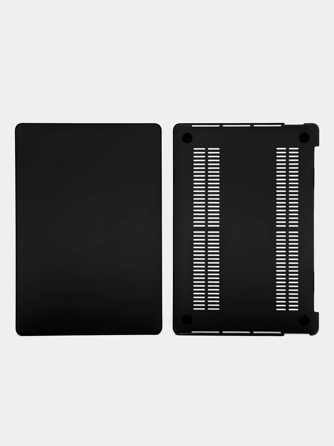 Черный чехол кейс для Apple Macbook / макбука