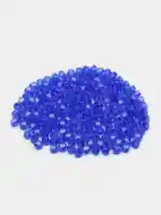 Лазурный бусины стеклянные граненные биконус