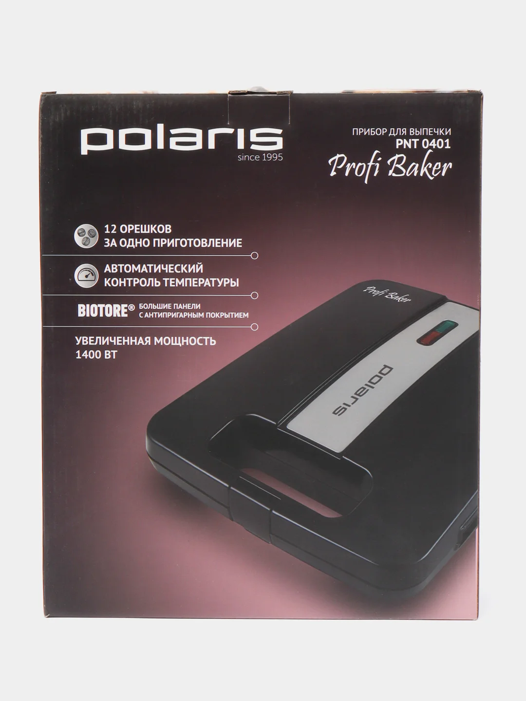 Прибор для выпечки Polaris PNT 0401 Profi Baker, черный за 3054 ...