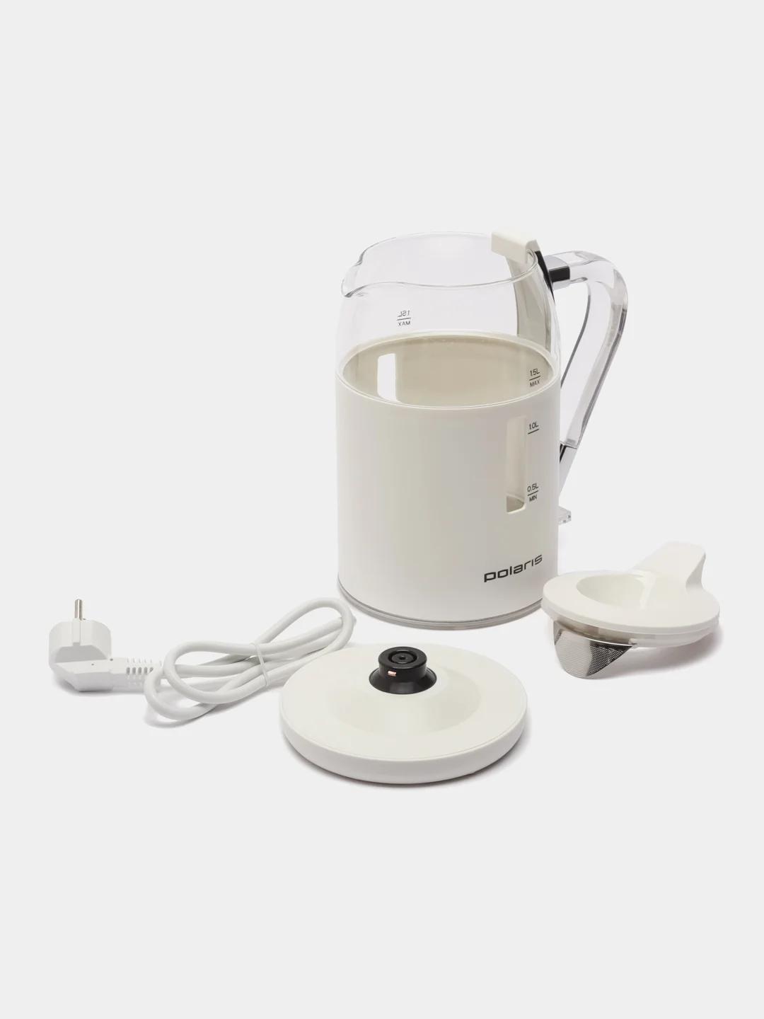 Чайник Polaris PWK 1563CGL Water Way Pro, белый