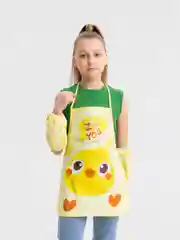 Желтый фартук с нарукавниками для творчества и рисования, детский