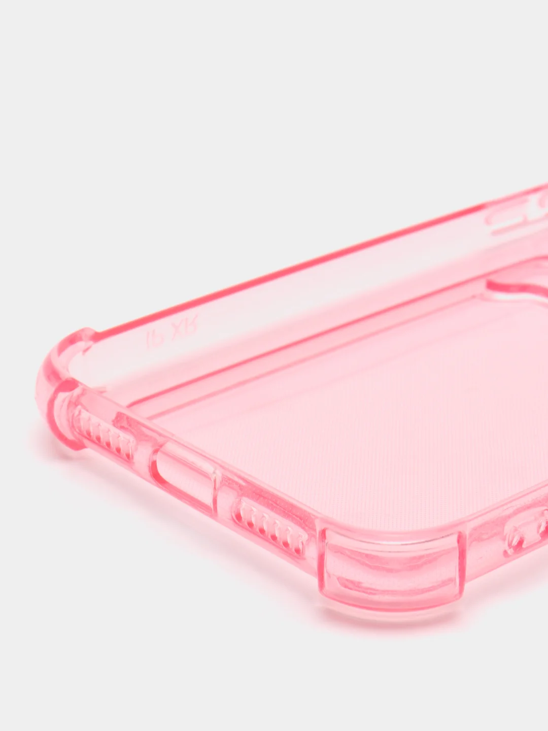 Розовый чехол для iPhone XR, с карманом для карт