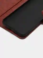 Багровый чехол-книжка с магнитной застежкой для Xiaomi Poco M3 Pro, Note 10T, М3 Про, Ноут 10Т