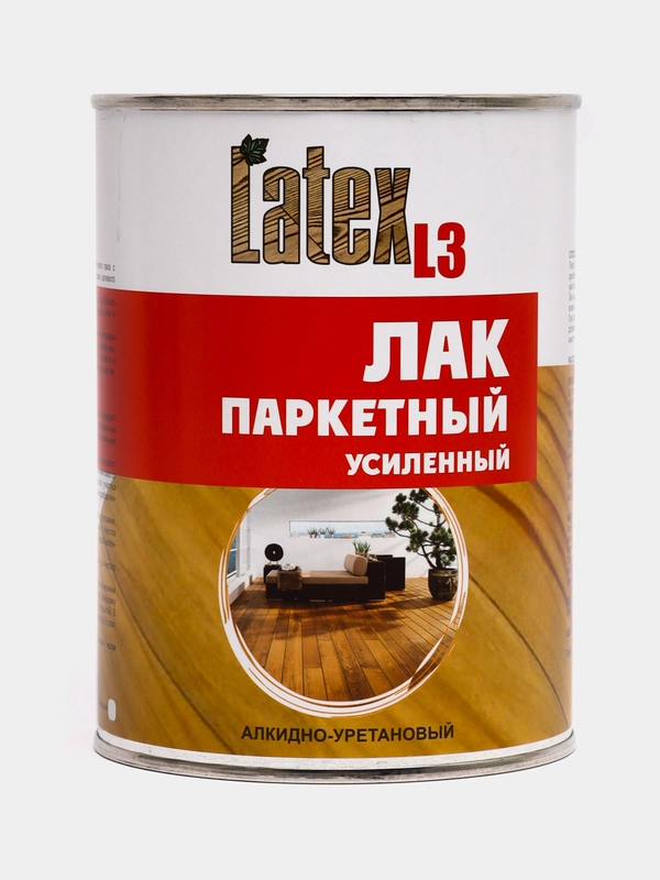 Лак паркетный, усиленный, полуматовый, 1 л