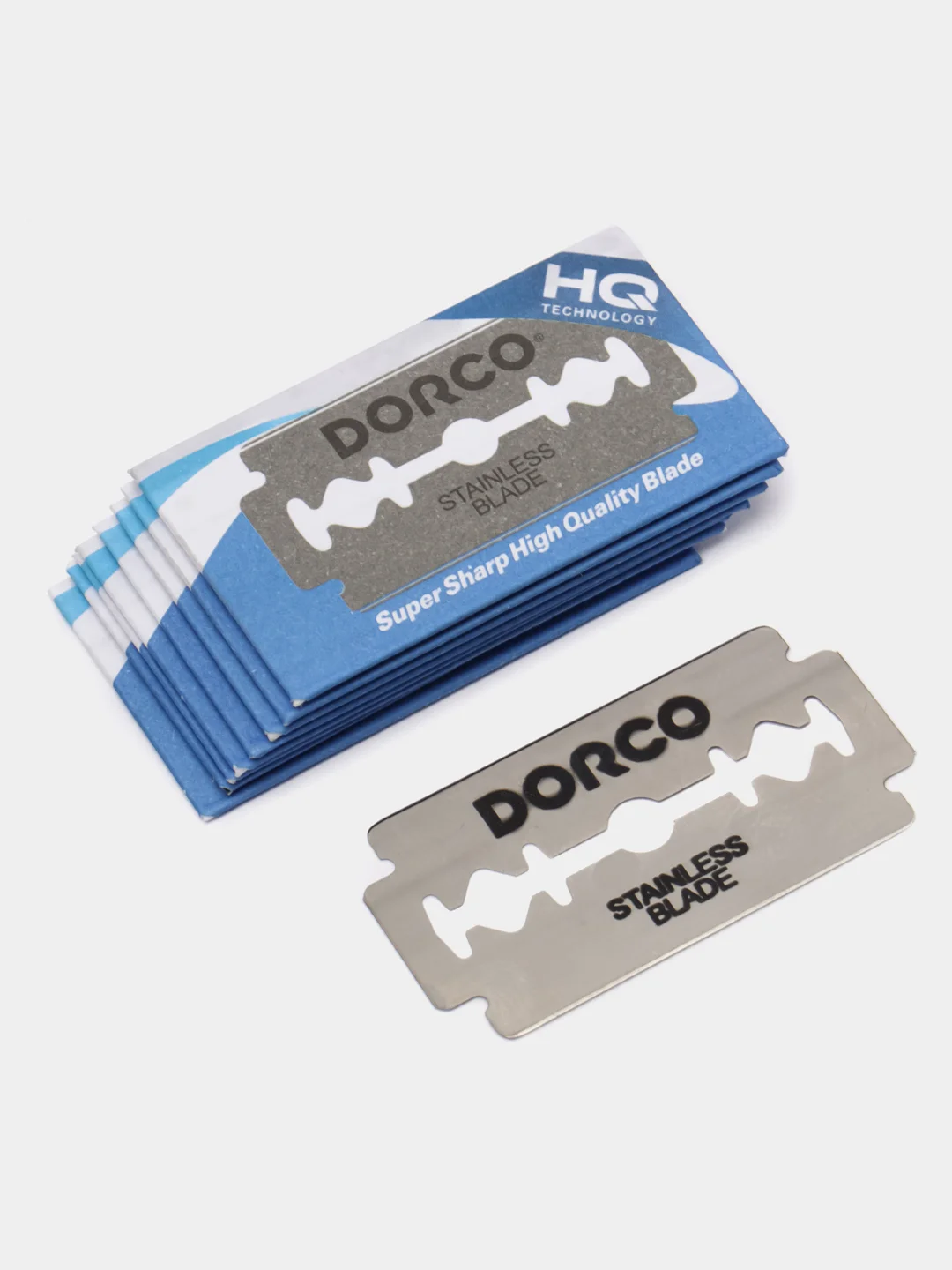 Лезвия для бритья классические DORCO ST-300(10 штук) / лезвия для Т- образного станка