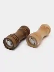 Черный мельница для перца и специй, деревянная, ручная