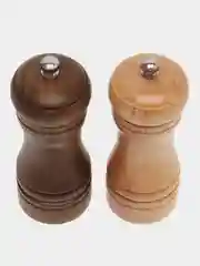 Черный мельница для перца и специй, деревянная, ручная