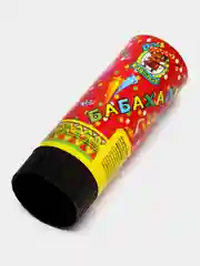 Алый хлопушка пружинная (11 см), серпантин