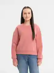 Коралловый меланж базовый однотонный свитшот LaFemme