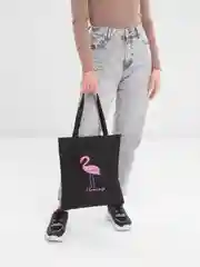 Сумка-шоппер женская, черная