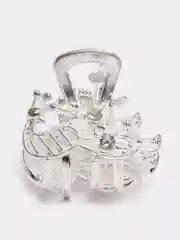 Серый крабики для волос со стразами, металл, 2шт