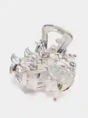 Серый крабики для волос со стразами, металл, 2шт