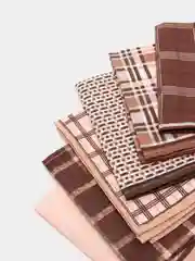 Платок носовой, мужской, коричневый, СВ, 6 штук