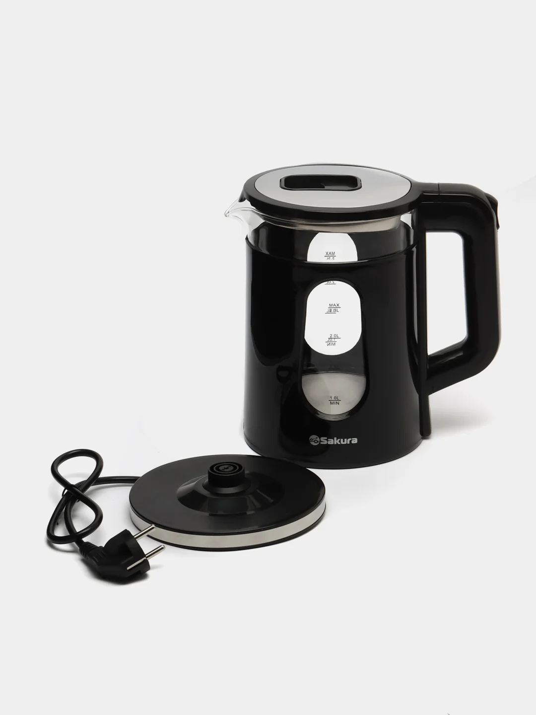 Чайник электрический Sakura SA-2735BK, с точечной подсветкой, 2.3 л