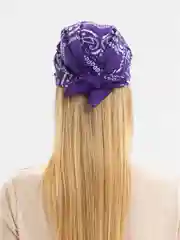Фиолетовый бандана-платок, унисекс