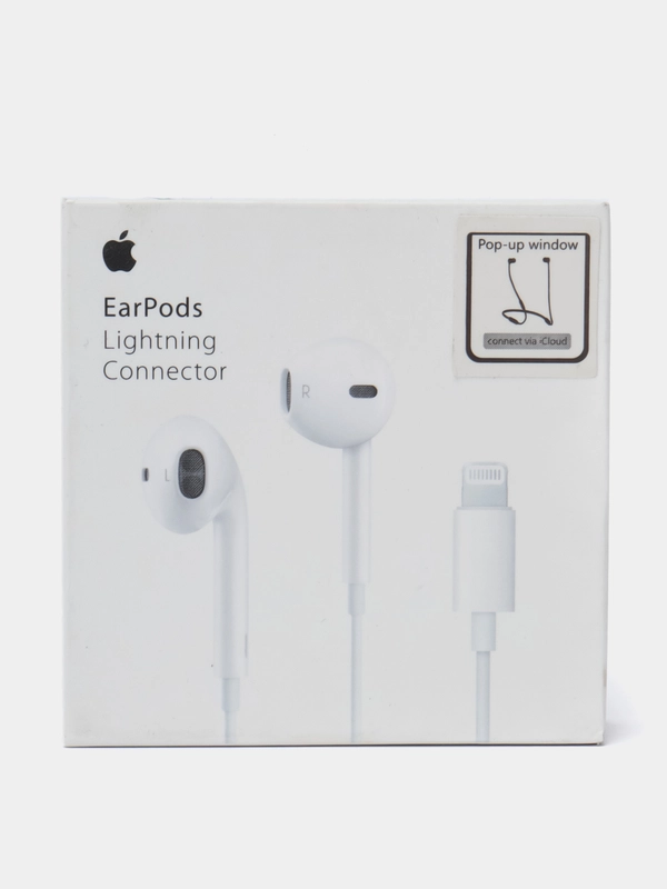 Наушники Lux EarPods Lightning, белый