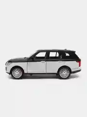 Прозрачный машина большая свет звук металлическая Land Rover Defender, инерционная с озвучкой, 20 см