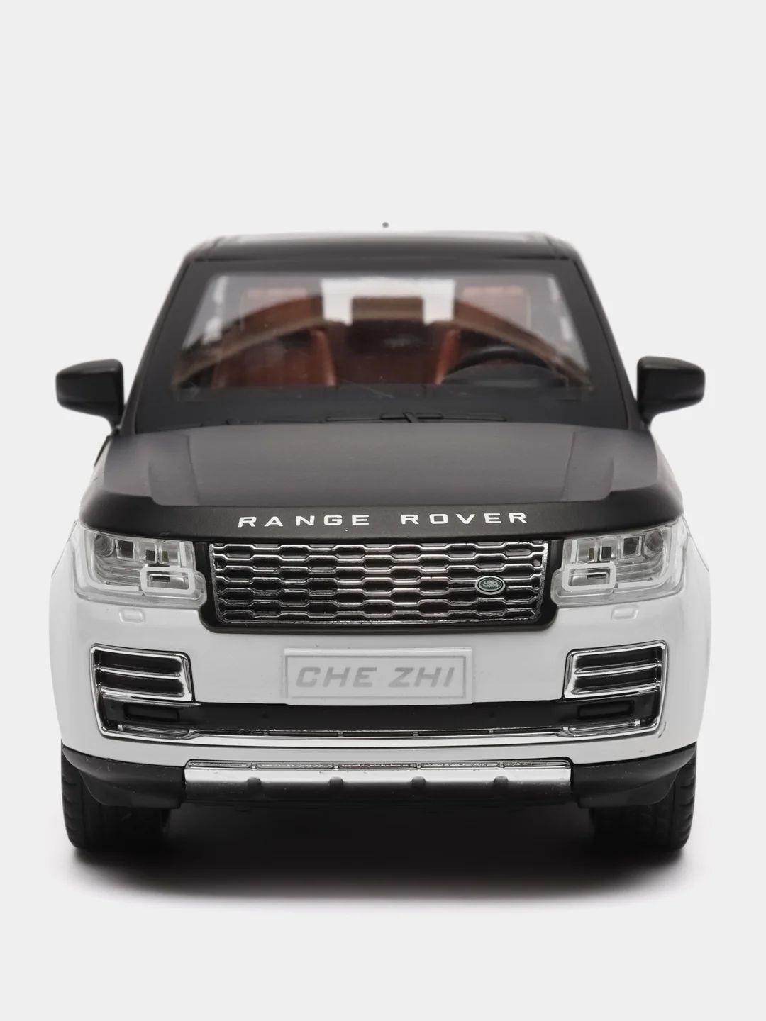 Прозрачный машина большая свет звук металлическая Land Rover Defender, инерционная с озвучкой, 20 см