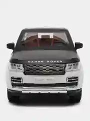 Прозрачный машина большая свет звук металлическая Land Rover Defender, инерционная с озвучкой, 20 см