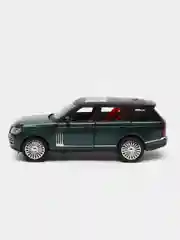 Зеленый машина большая свет звук металлическая Land Rover Defender, инерционная с озвучкой, 20 см