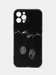 Серый металлик чехол для iPhone 11 Pro 14 Max 13 12 Xr Xs 7 8 Plus Se 2020, с принтом
