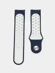 Синий силиконовый ремешок для Xiaomi Amazfit Bip / Huawei / Haylou / Samsung, с кнопкой, 22 мм