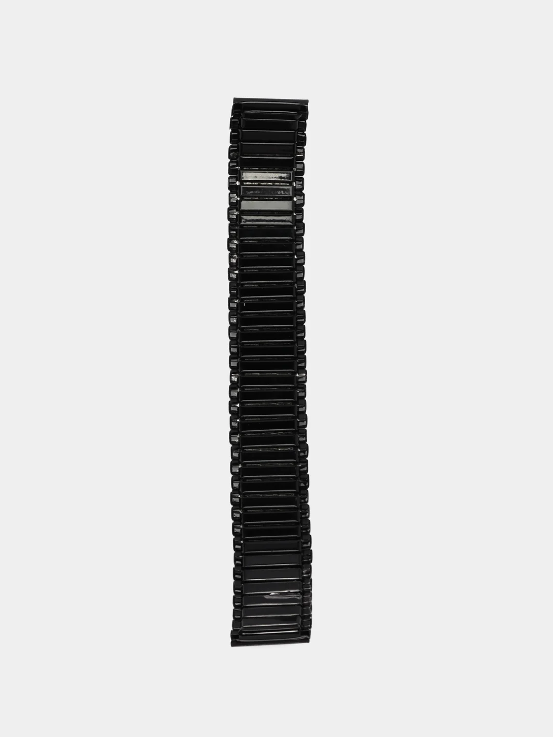 Черный стальной ремешок-резинка для Xiaomi Amazfit / Huawei / Haylou / Samsung / Garmin, 20 мм