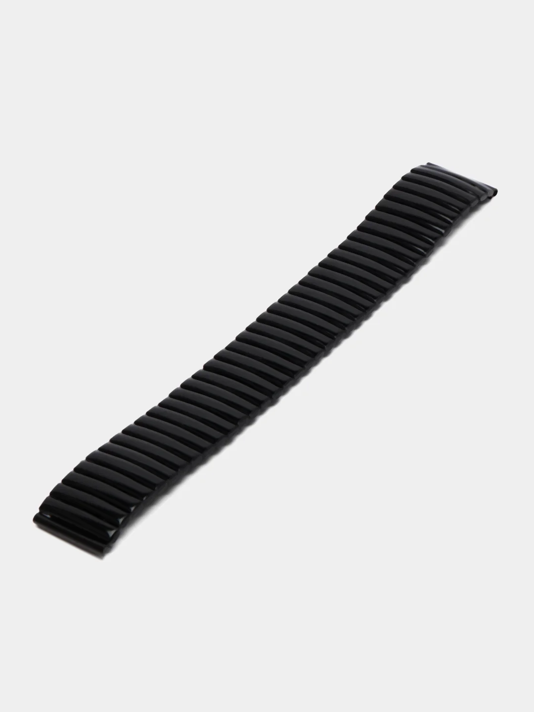 Черный стальной ремешок-резинка для Xiaomi Amazfit / Huawei / Haylou / Samsung / Garmin, 20 мм