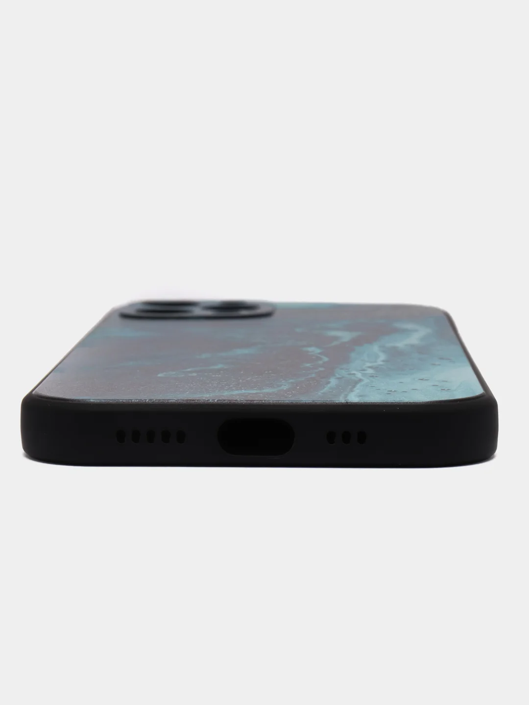 Тёмно-бирюзовый чехол для iPhone 11 Pro 14 Max 13 12 Xr Xs 7 8 Plus Se 2020, с принтом