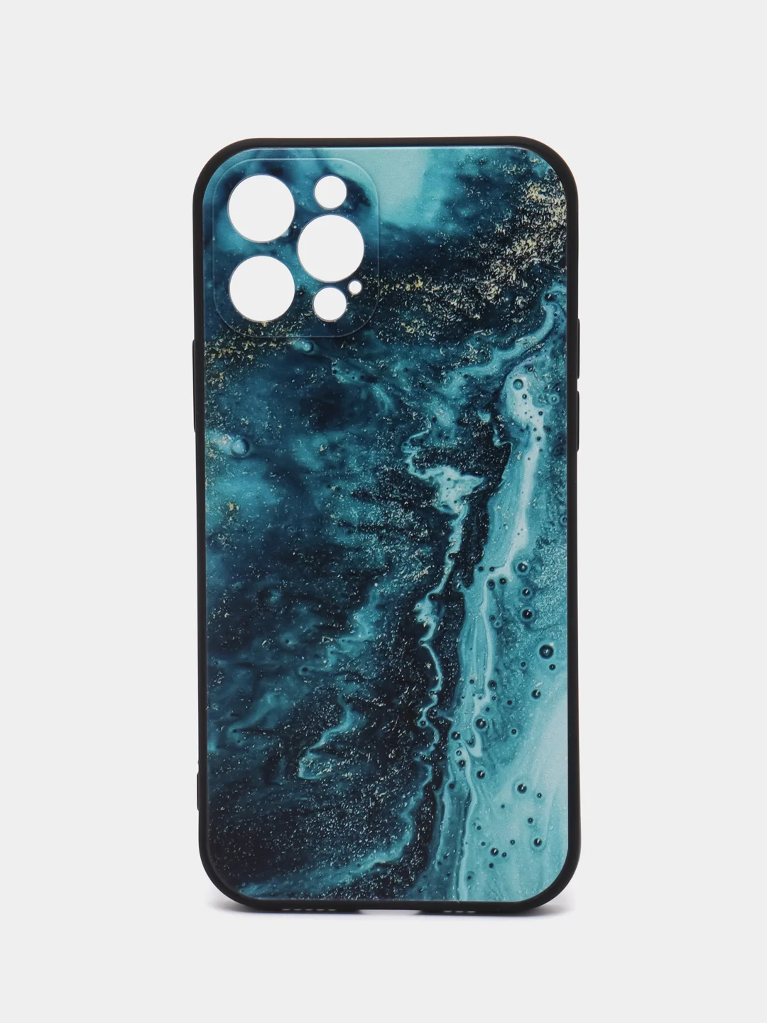 Тёмно-бирюзовый чехол для iPhone 11 Pro 14 Max 13 12 Xr Xs 7 8 Plus Se 2020, с принтом