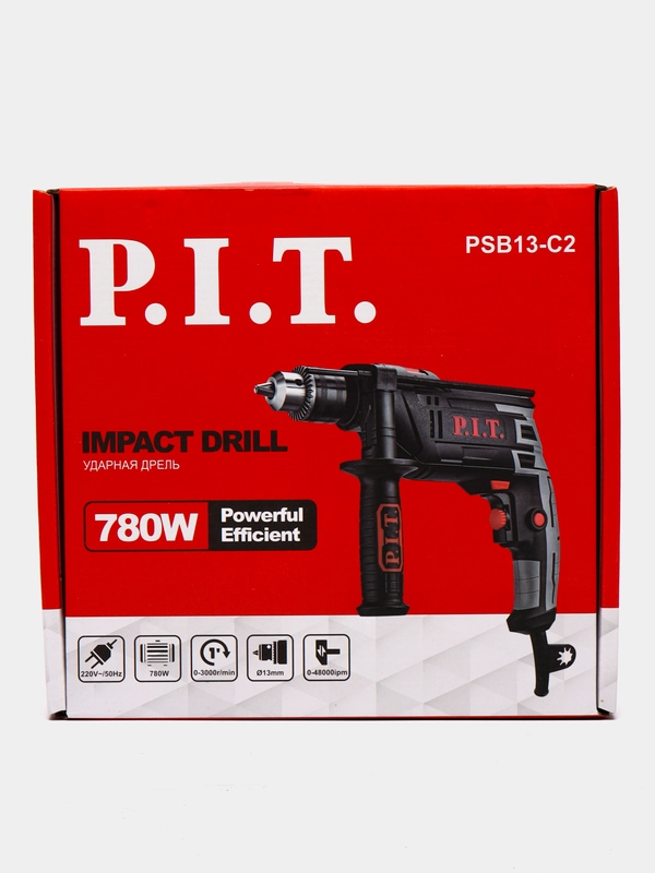 Ударная дрель P.I.T. PSB13-C2 780 Вт