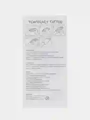 Коричневый временные переводные татуировки с животными, 16,5х8 см
