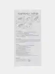 Оранжевый временные переводные татуировки с животными, 16,5х8 см