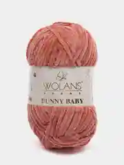 Пряжа плюшевая Wolans Bunny baby 100% полиэстер 100 г 100 м
