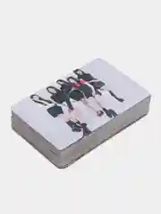 Багровый карточки женских k-pop групп TWICE, AESPA, IVE, NewJeans, 55 штук