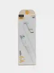 Белый кабель зарядный USB Micro, Type-c, Lightning для iPhone, Maimi X39, до 6A, 1метр, 2 метра