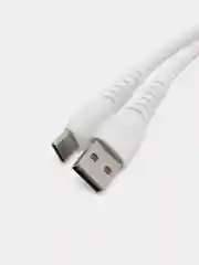 Белый кабель зарядный USB Micro, Type-c, Lightning для iPhone, Maimi X39, до 6A, 1метр, 2 метра