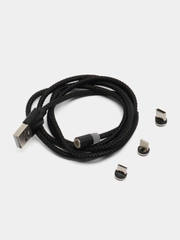 Магнитный кабель MicroUSB, Type-C, Lightning IPhone или 3 в 1