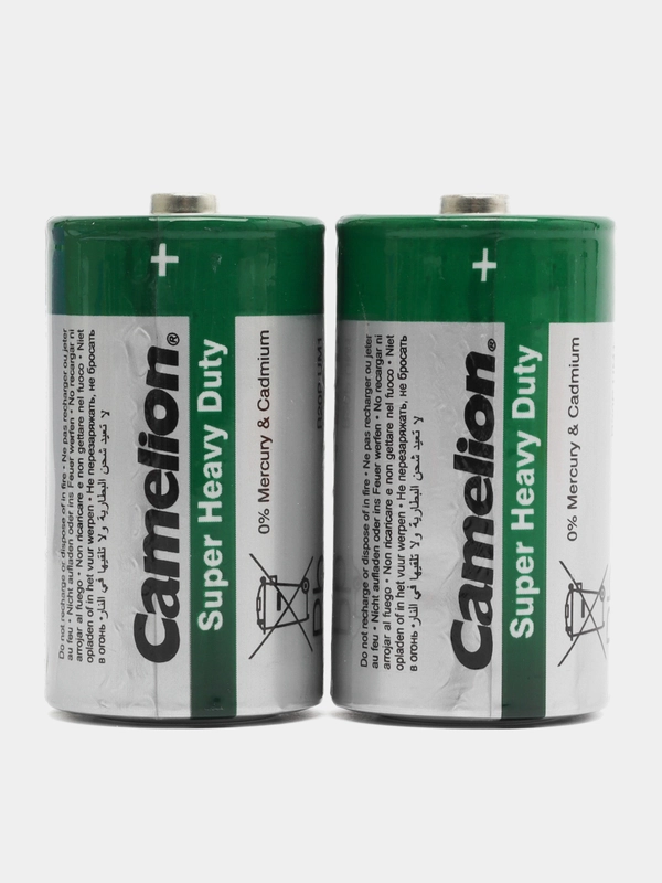 Батарейки Camelion R20 (D), 2 шт