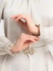 Молочный платье длинное, мусульманское, из японского шелка