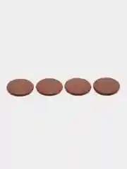 Коричневый заглушка мебельная D35 мм, (под петлю), 4 шт
