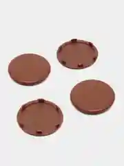 Коричневый заглушка мебельная D35 мм, (под петлю), 4 шт