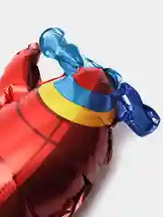 Алый шар фольгированный с клапаном