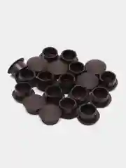 Черный заглушка мебельная D10 мм, 20 шт