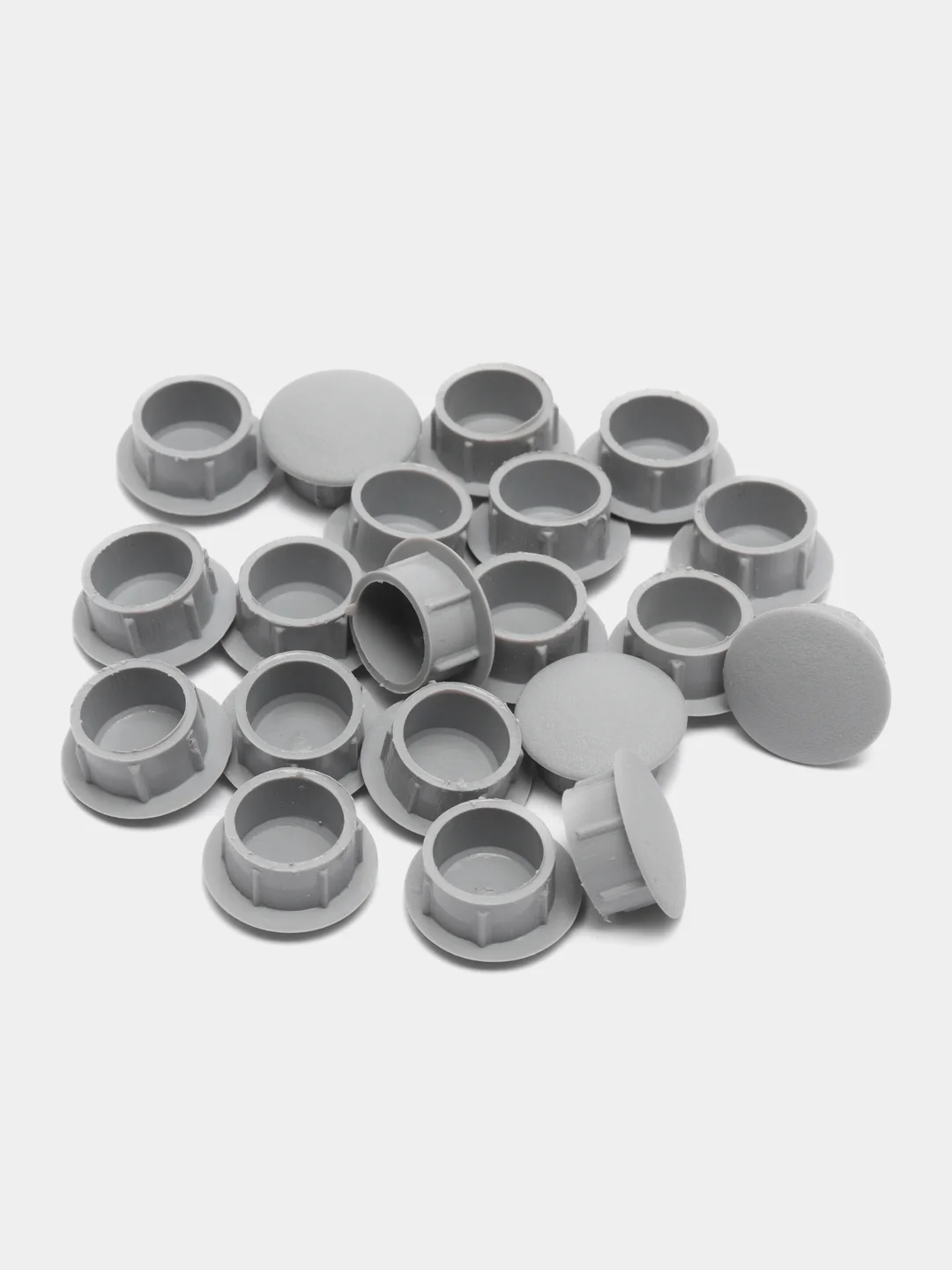Серый заглушка мебельная D10 мм, 20 шт