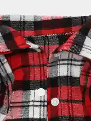 Красный клетчатая рубашка для собак крупных пород, размер XL