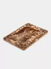 Карамельный доска разделочная, деревянная, из массива кедра, большая, 38 x 28 х 2,2 см