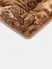 Карамельный доска разделочная, деревянная, из массива кедра, большая, 38 x 28 х 2,2 см