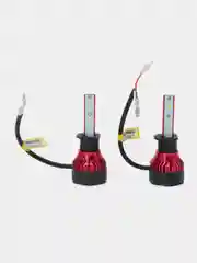 Светодиодные лед лампы для авто, led в фары, 2шт., H1, H4, H7, H11