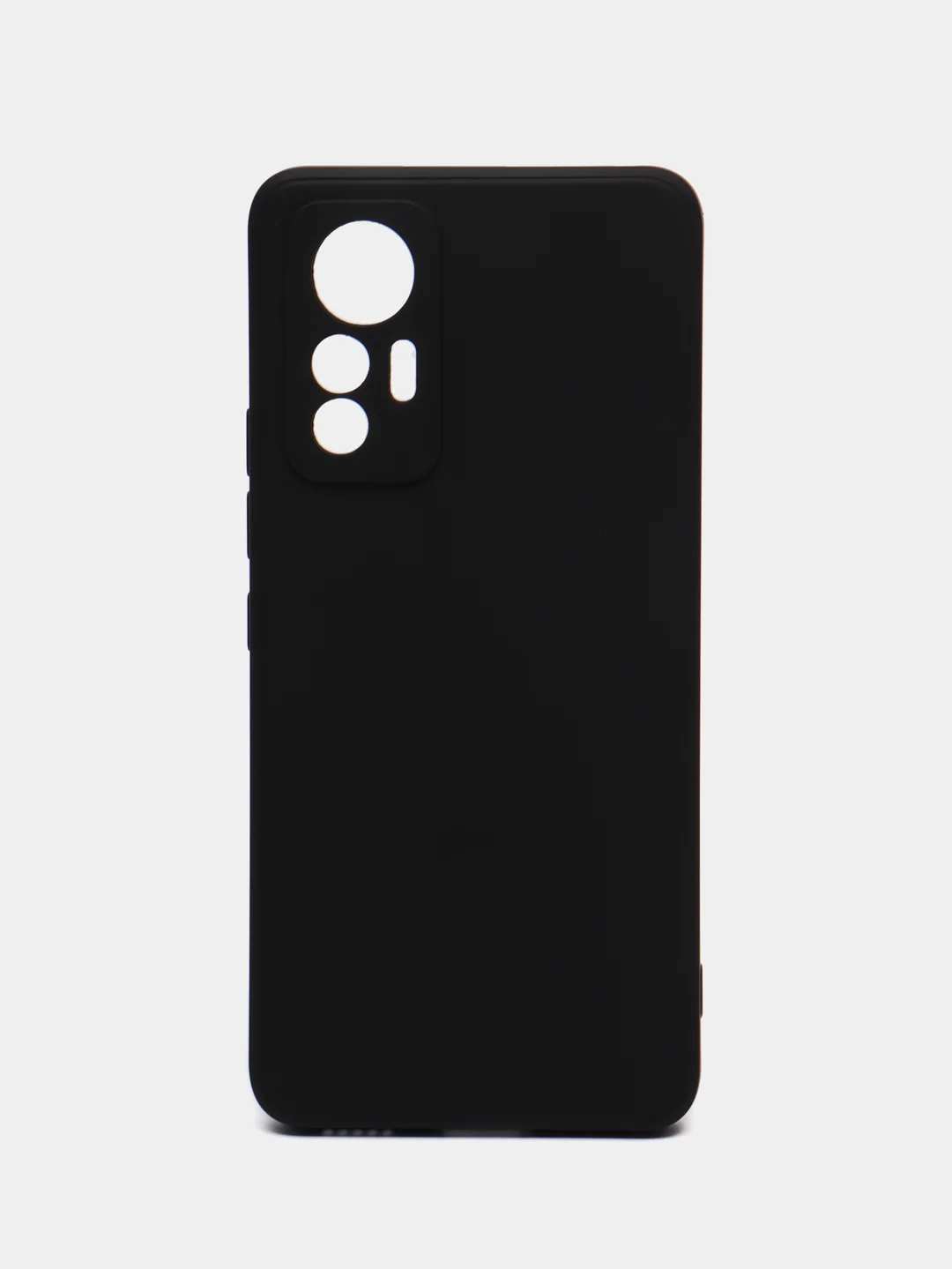 Черный чехол для Xiaomi 12 Lite (Сяоми 12 Лайт), силиконовый, цветной, с подкладом